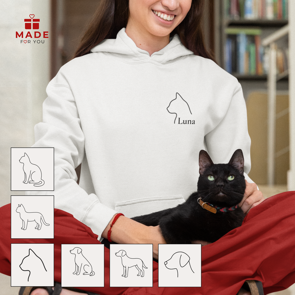 Pet Line Art Pack – 3 Dogs + 3 Cats | Minimalist Digital Art (PNG)